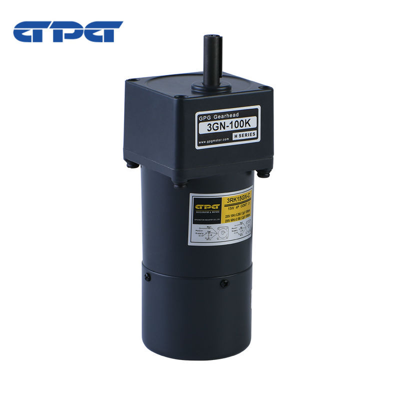 আইপি 44 রেটেড এসি গিয়ার মোটর 1400-1700rpm ইনপুট গতি এবং 100MΩ মিনিট নিরোধক প্রতিরোধের সাথে