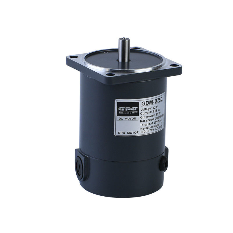 20W DC মোটর 60MM 12V 24V স্কোয়ার ফ্ল্যাঞ্জ ইলেকট্রিক ডিসি মোটর 1800 3200RPM রাউন্ড শ্যাফট কী শ্যাফট ব্রাশ ডিসি মোটর