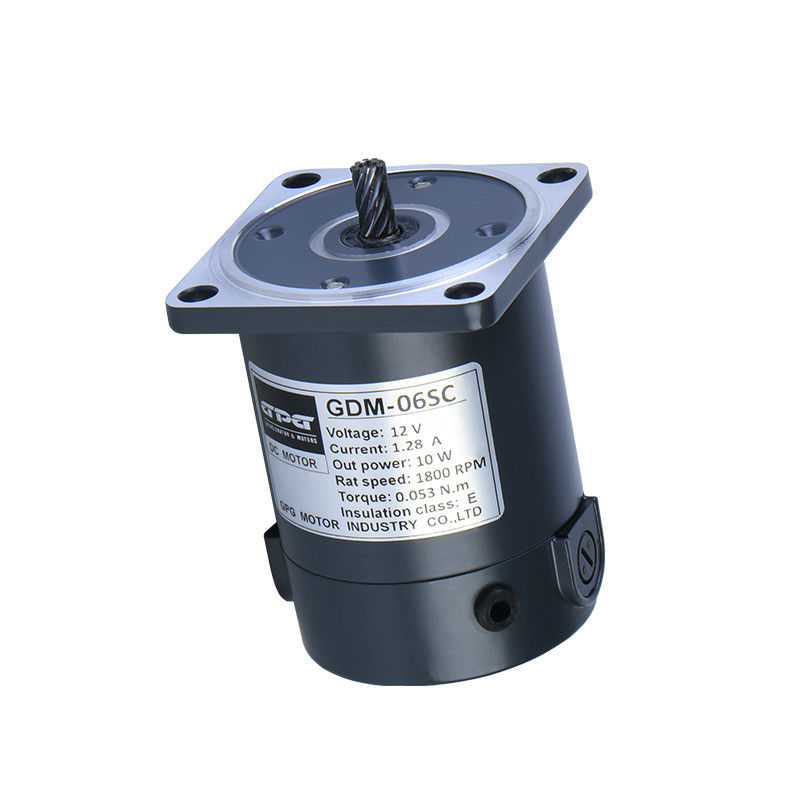 20W DC মোটর 60MM 12V 24V স্কোয়ার ফ্ল্যাঞ্জ ইলেকট্রিক ডিসি মোটর 1800 3200RPM রাউন্ড শ্যাফট কী শ্যাফট ব্রাশ ডিসি মোটর